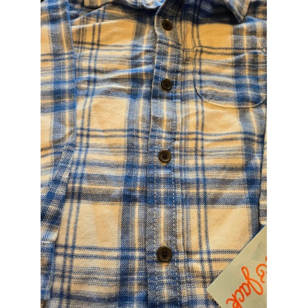 OshKosh B'gosh & Cat & Jack Toddler Boys 3T Button Down Shirt Lot Pine Plaid